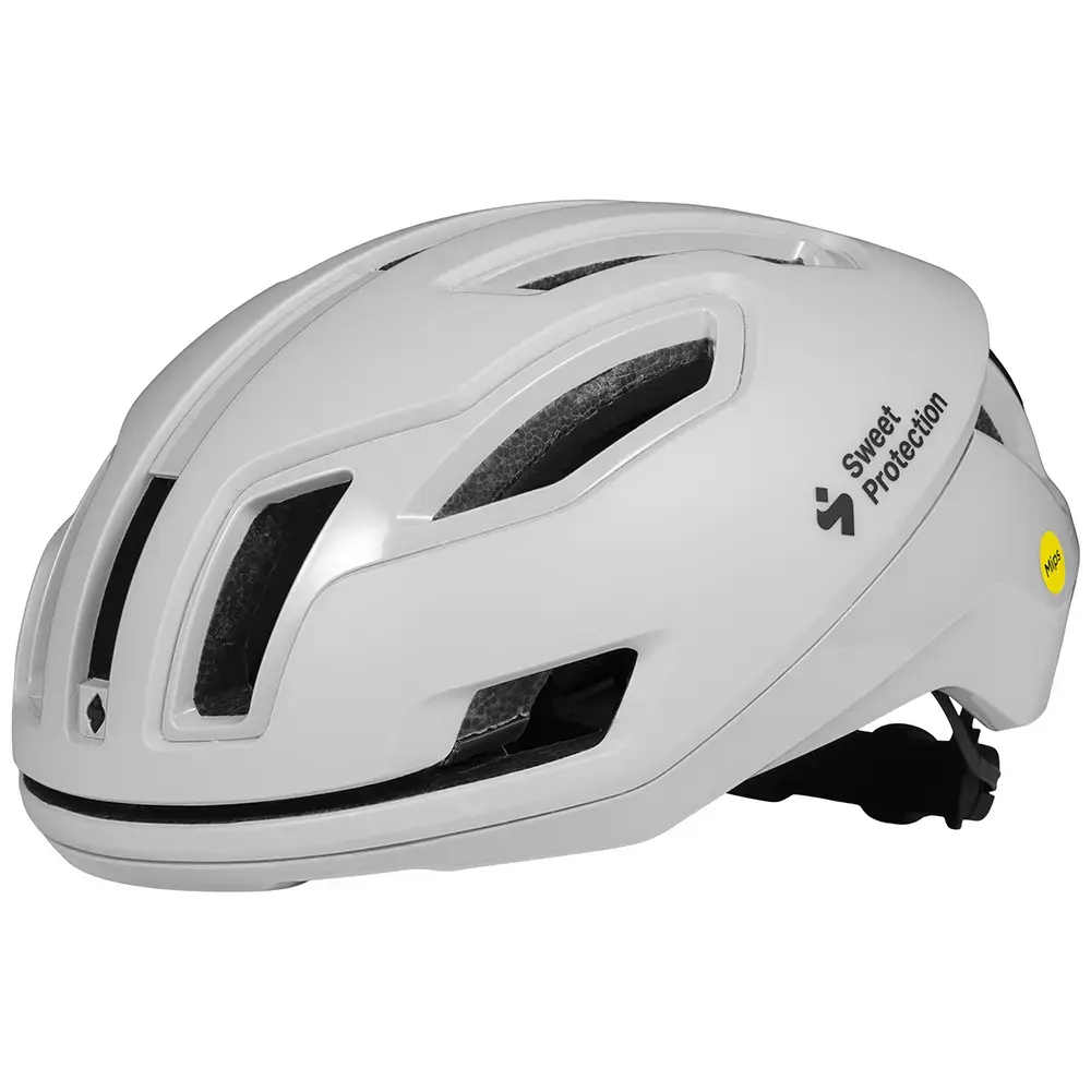 Sweet Protection Falconer 2Vi MIPS Race Fietshelm Wit/Grijs