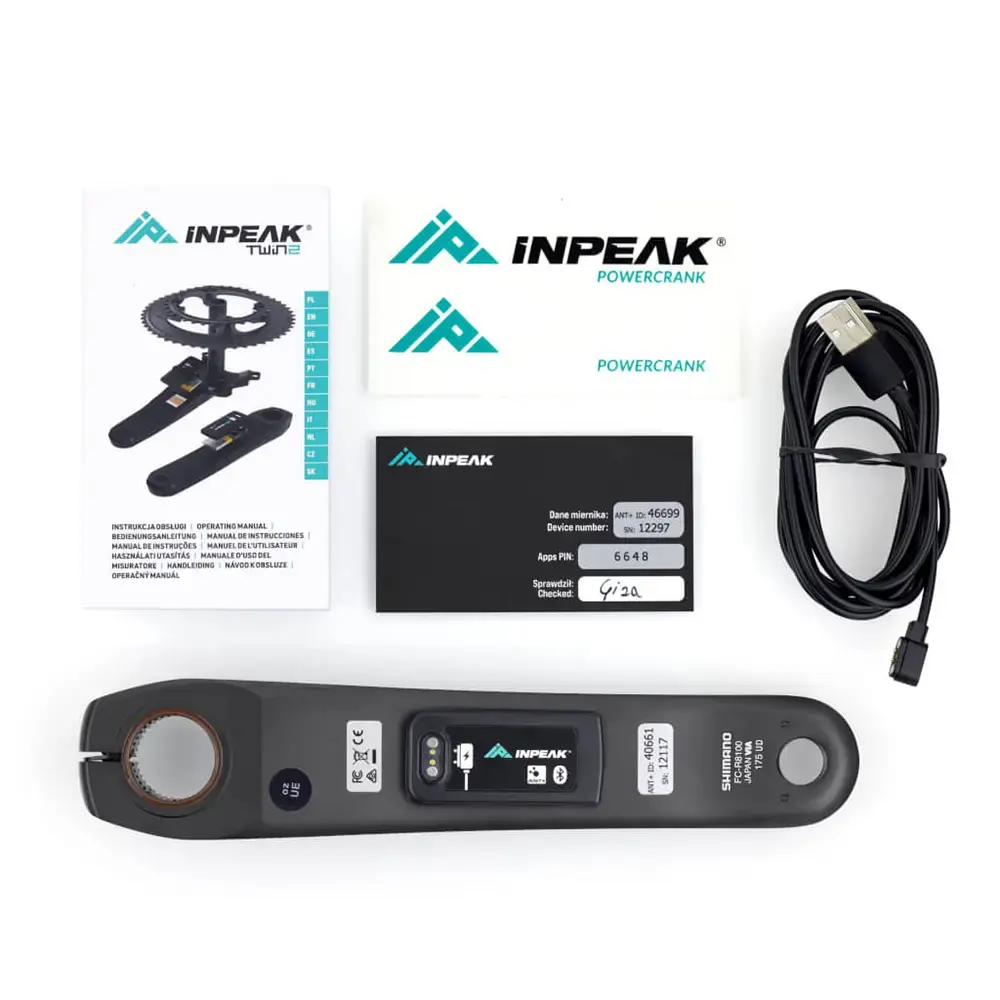 INPEAK Powercrank-E Single Shimano Ultegra FC-R8100 Power Meter