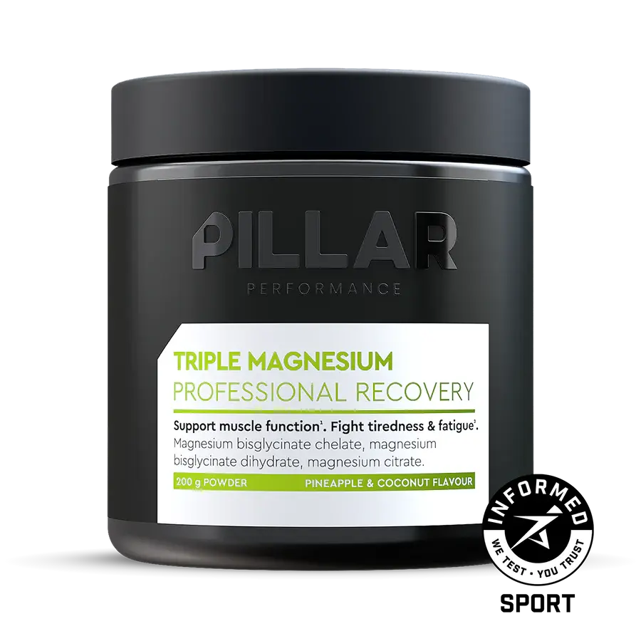 Pillar Triple Magnesium Poeder Ananas en Kokosnoot Pot 200g